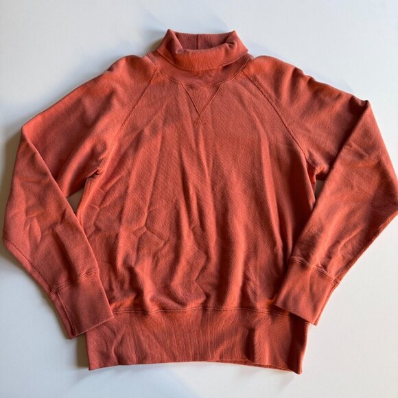 CHAMPION x TODD SNYDER Orange Knit Turtleneck Sweatshirt - Men's Medium - Picture 1 of 5